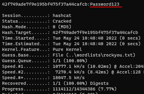 Hashcat P@ssw0rd Cracking: Basic Usage